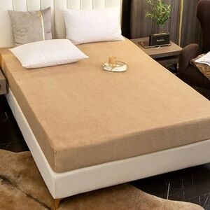 Khaki Mattress Cover - Unbranded, Queen Size